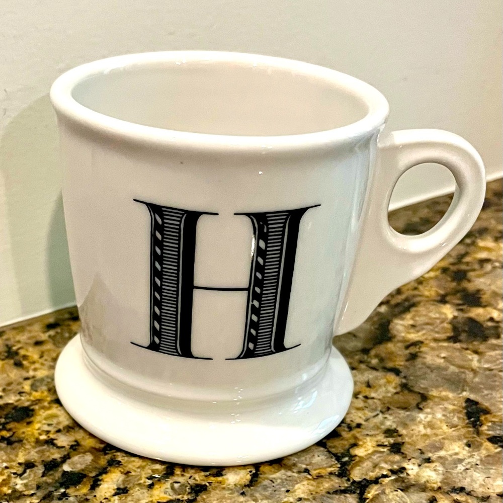 Anthropologie H Coffee Mug